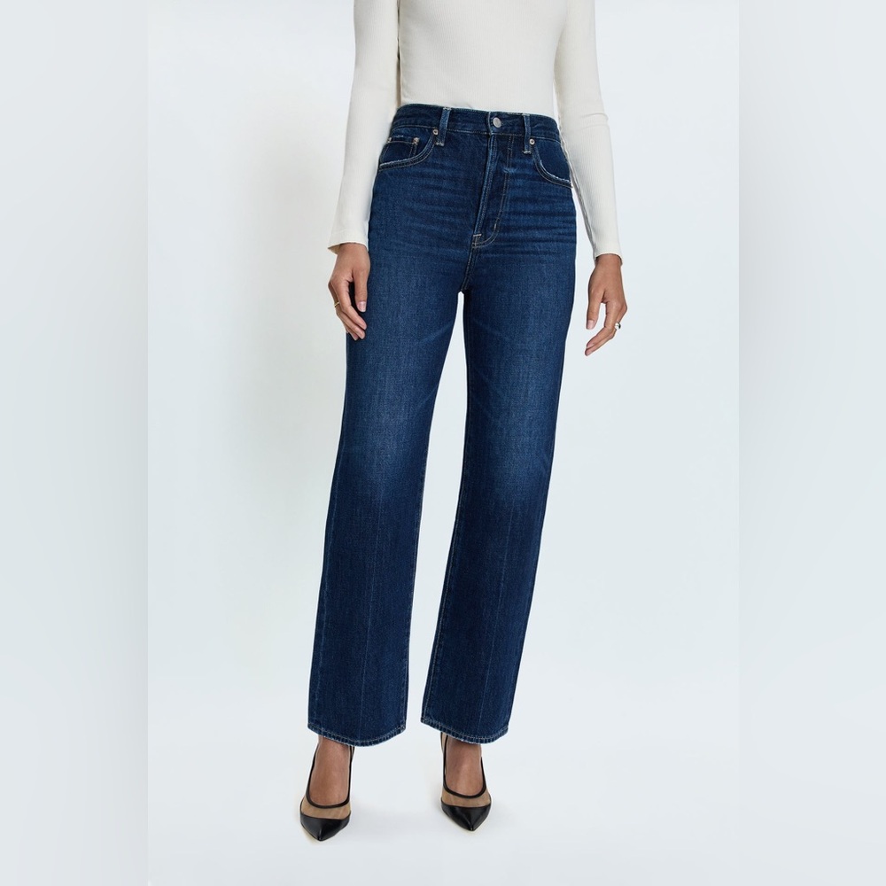 Pistola Cassie Dark Blue Flare & Wide Leg Jeans - Picture 3 of 11